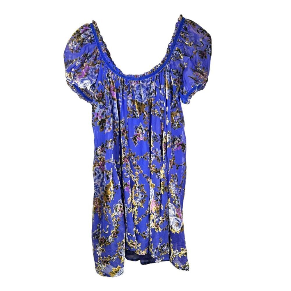 Free People Size XS Dress Sheer Lined Babydoll Sundress Brunch Summer Mini - Picture 4 of 11